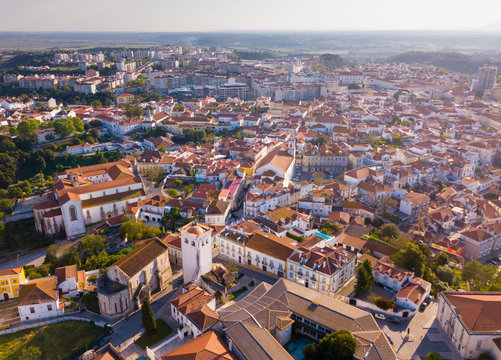 Aerial View Of Santarem, Portugal