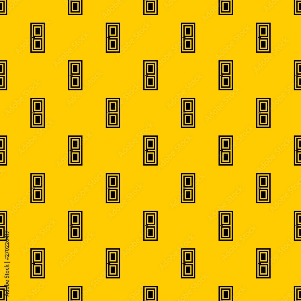 Poster door pattern seamless vector repeat geometric yellow for any design