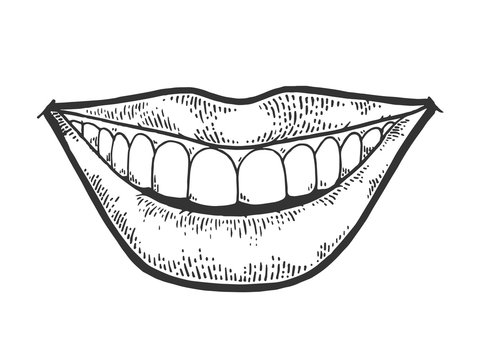 Smile Drawing by One Line - Pixels