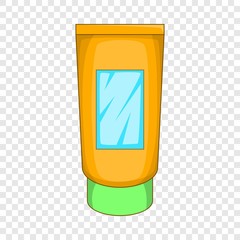 Cream tube icon. Cartoon illustration of cream tube vector icon for web design