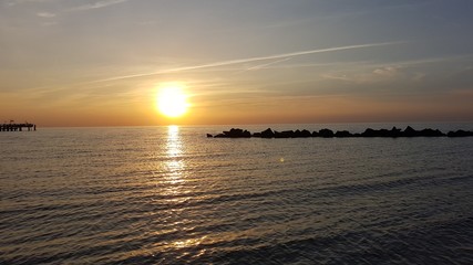 Naklejka premium Ostsee am Abend