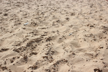 Fototapeta na wymiar Sand on the Indian ocean