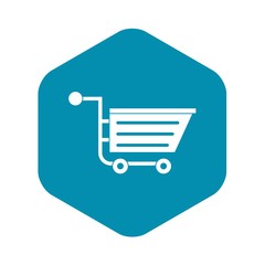 Sale shopping cart icon. Simple illustration of sale shopping cart vector icon for web