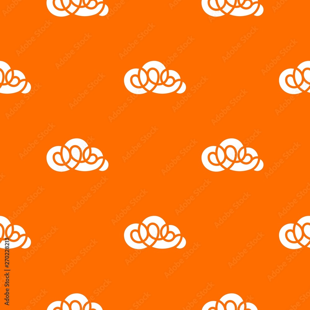 Poster element cloud pattern vector orange for any web design best