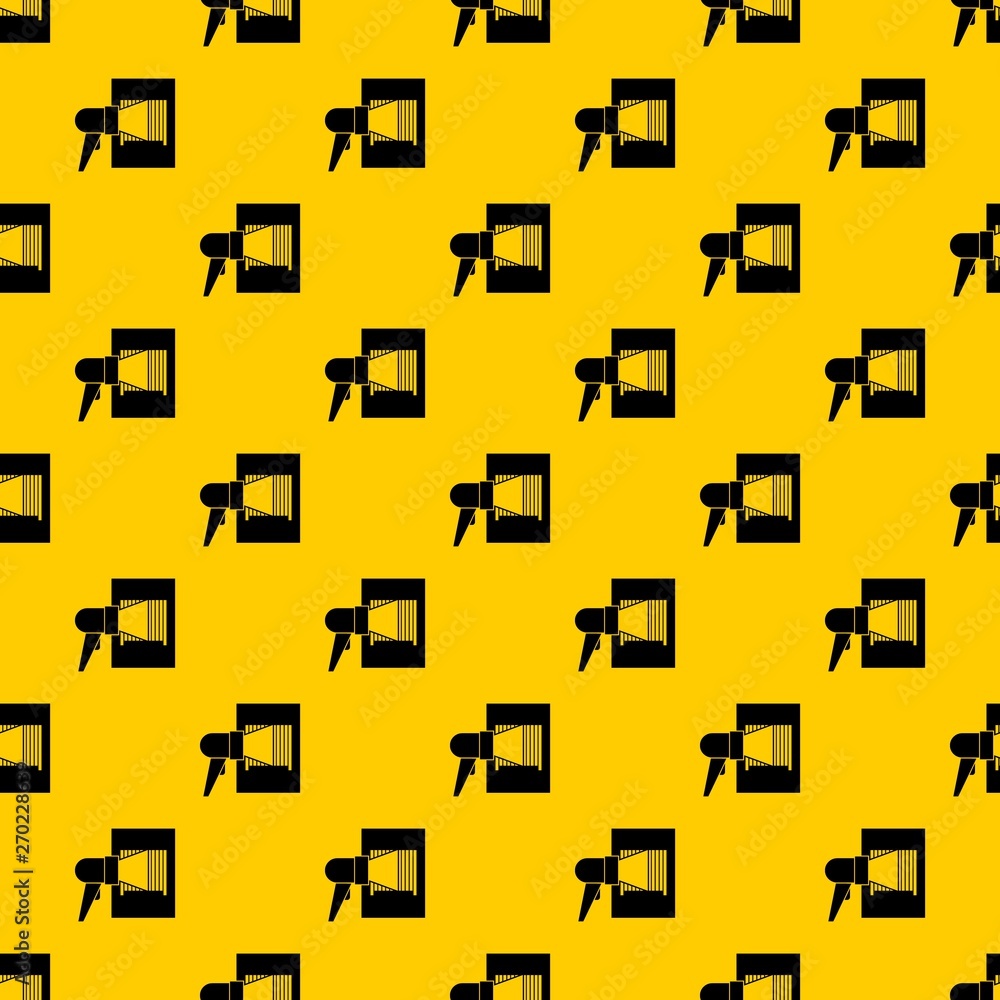 Poster bar code on cargo pattern seamless vector repeat geometric yellow for any design