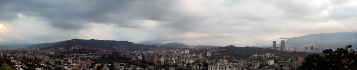 western panorama of caracas city, venezuela