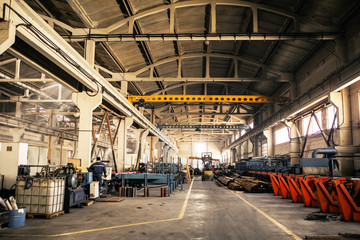 Equipment for the production. Manufacturing facility. Metalworking plant