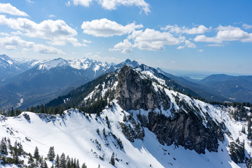 Blick vom Teufelstättkopf  (Ammergauer Alpen) - Laubeneck