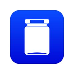 Jar icon digital blue for any design isolated on white vector illustration