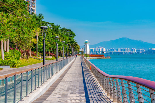 Seaside footpath in Shekou