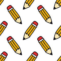 pencil seamless doodle pattern
