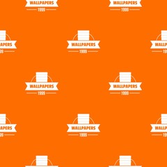 Wallpaper pattern vector orange for any web design best