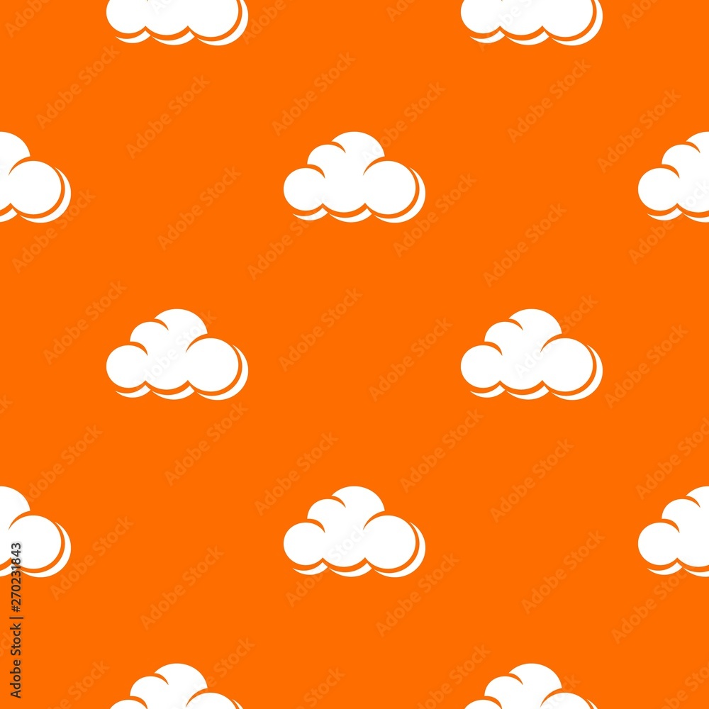 Poster web cloud pattern vector orange for any web design best