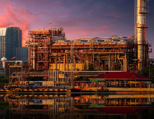 Sunset Oil Refinery Bangkok