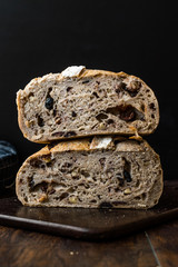 Artisan Bakery Half Cut Bread with Walnut and Dried Grape