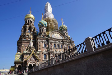 Fototapeta na wymiar Die Auferstehungskirche in St. Petersburg