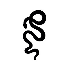 Fototapeta premium snake doodle icon, vector illustration