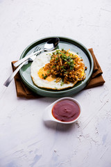 Anda or Egg ghotala is a popular innovative tasty recipe from Surat, Gujrat