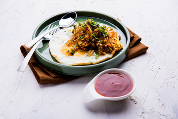 Anda or Egg ghotala is a popular innovative tasty recipe from Surat, Gujrat