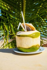 cocktail on wooden table