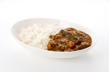 トマトとナスのカレー