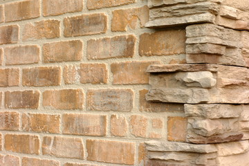 Exterior wall stone siding background