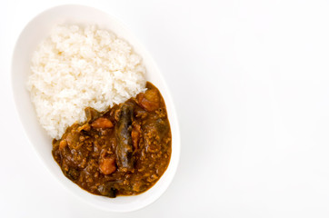 トマトとナスのカレー