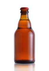 a small bottle of beer