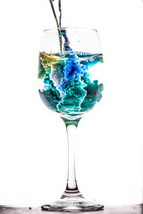 Paint in water