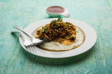 Anda or Egg ghotala is a popular innovative tasty recipe from Surat, Gujrat