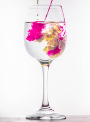 Paint in water
