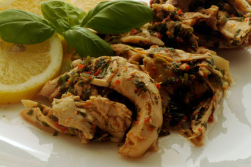 Pollo alla scapece ft3104_3799 Escabeche de pollo