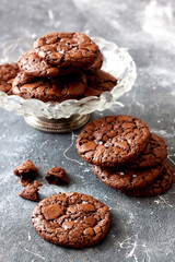 Homemade chocolate cookies 