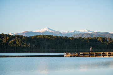 Lake and mountain