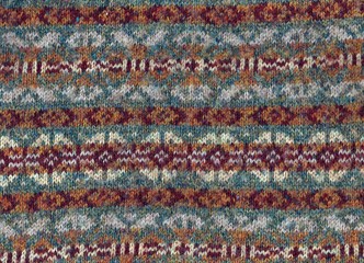 Tricot jacquard color&eacute;.