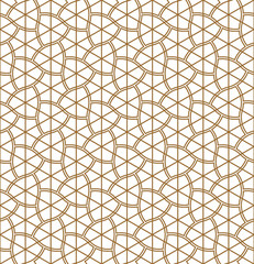 Seamless geometric pattern based on japanese ornament kumiko .