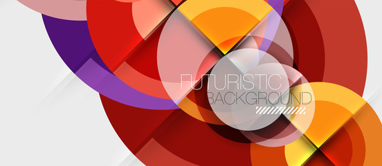 Obraz premium Geometric design abstract background - circles