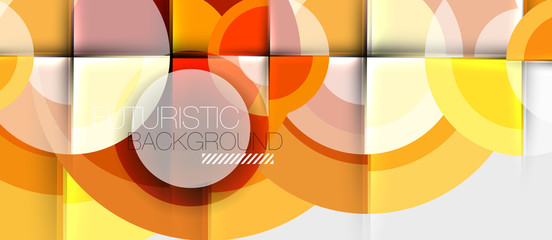 Geometric design abstract background - circles