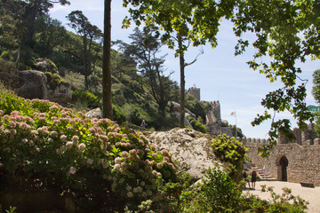 Fortress of the Moors in Sintra. Portugal.	