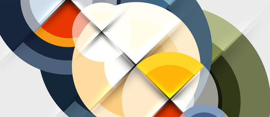 Obraz premium Geometric design abstract background - circles