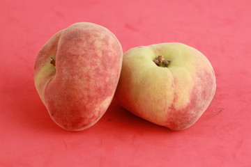 Paraguayan peach on colorful background