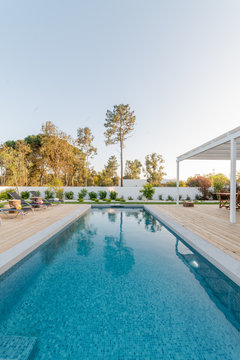 Modern villa with pool and garden