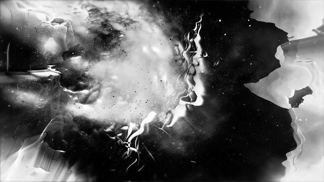 Volcanic Texture - black and white