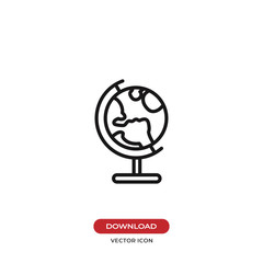 Globe vector icon