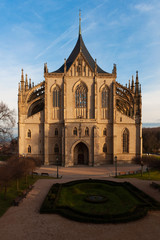 Fototapeta na wymiar Храм святой Барбары в Чехии