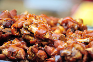 Korean food  Pigs' Feet, Korean called Jokbal