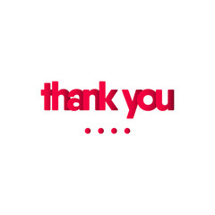 Thank you vector template. design for greeting cards or print.