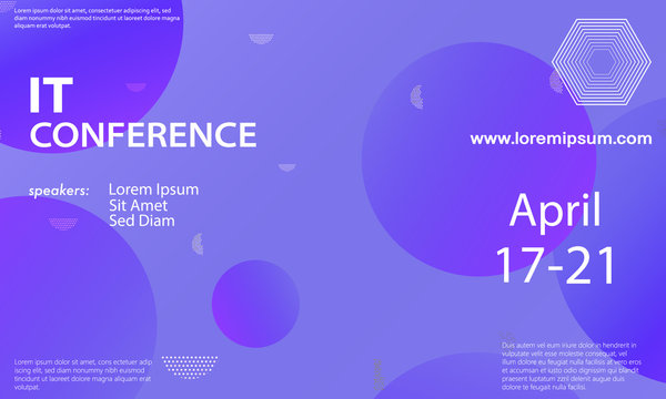 Conference announcement design template