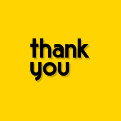 Thank you vector template. design for greeting cards or print.