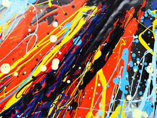  Oil paint colorful splash drop sweet colors abstract background and texture. 
